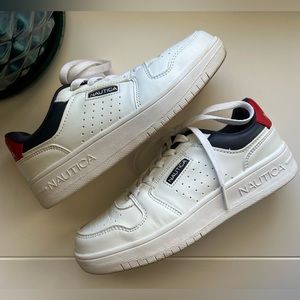 Nautica Kids White Sneakers, like new - size 3